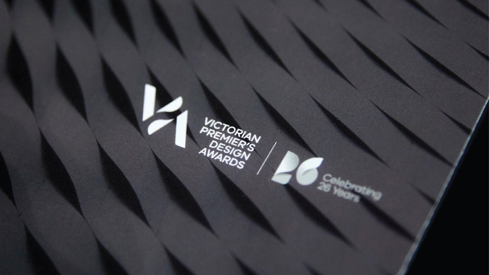 Program cover for the Victorian Design Awards
