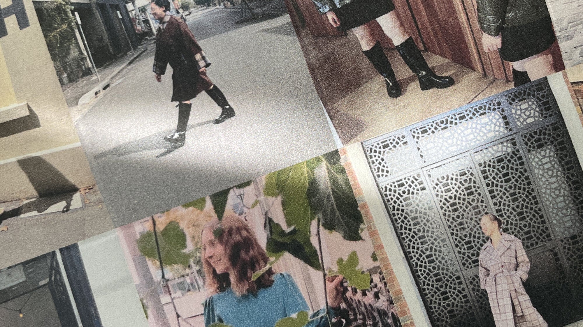 Collage of people wearing different outfits.