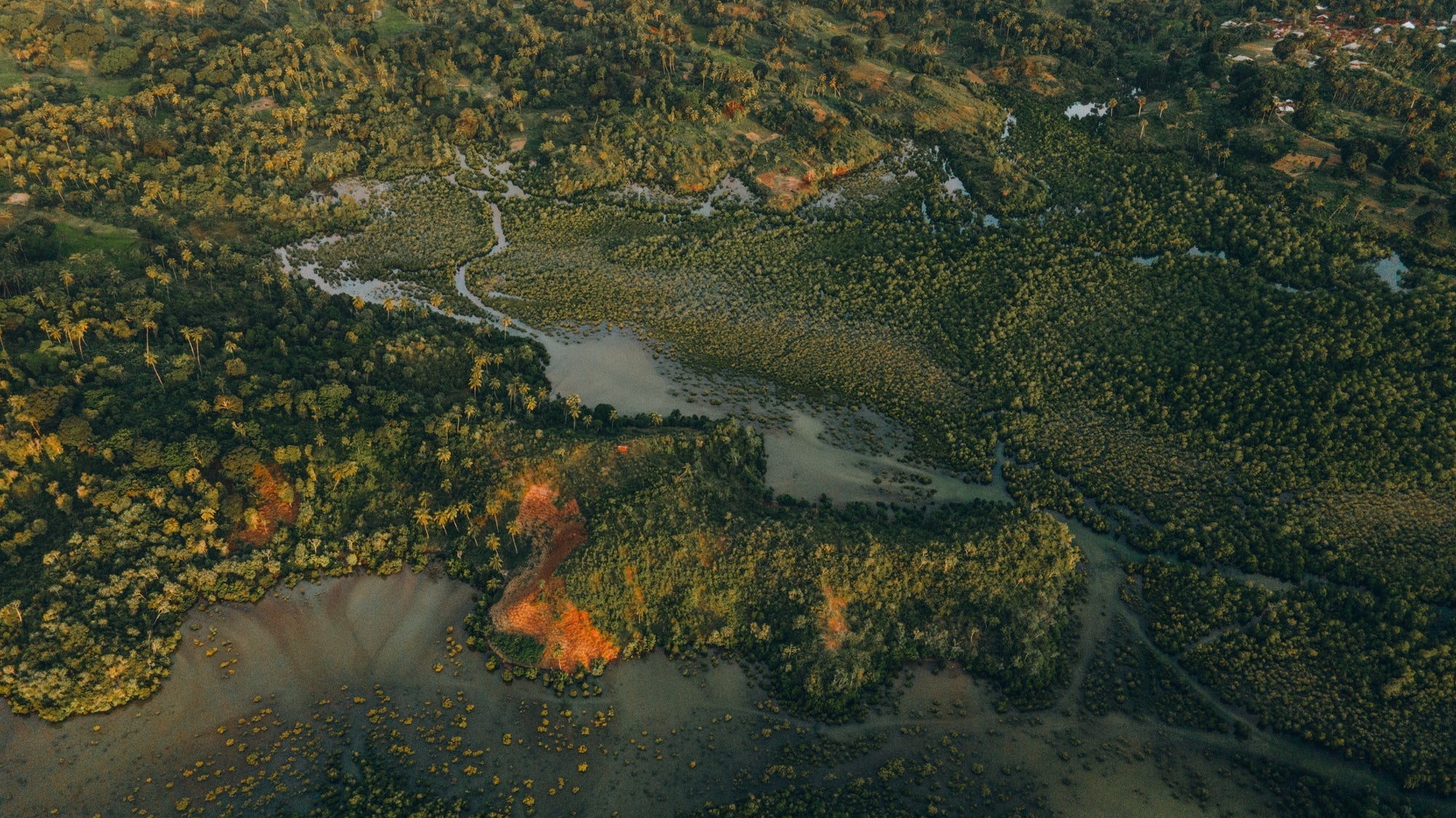 Aerial landscape from Tanzania