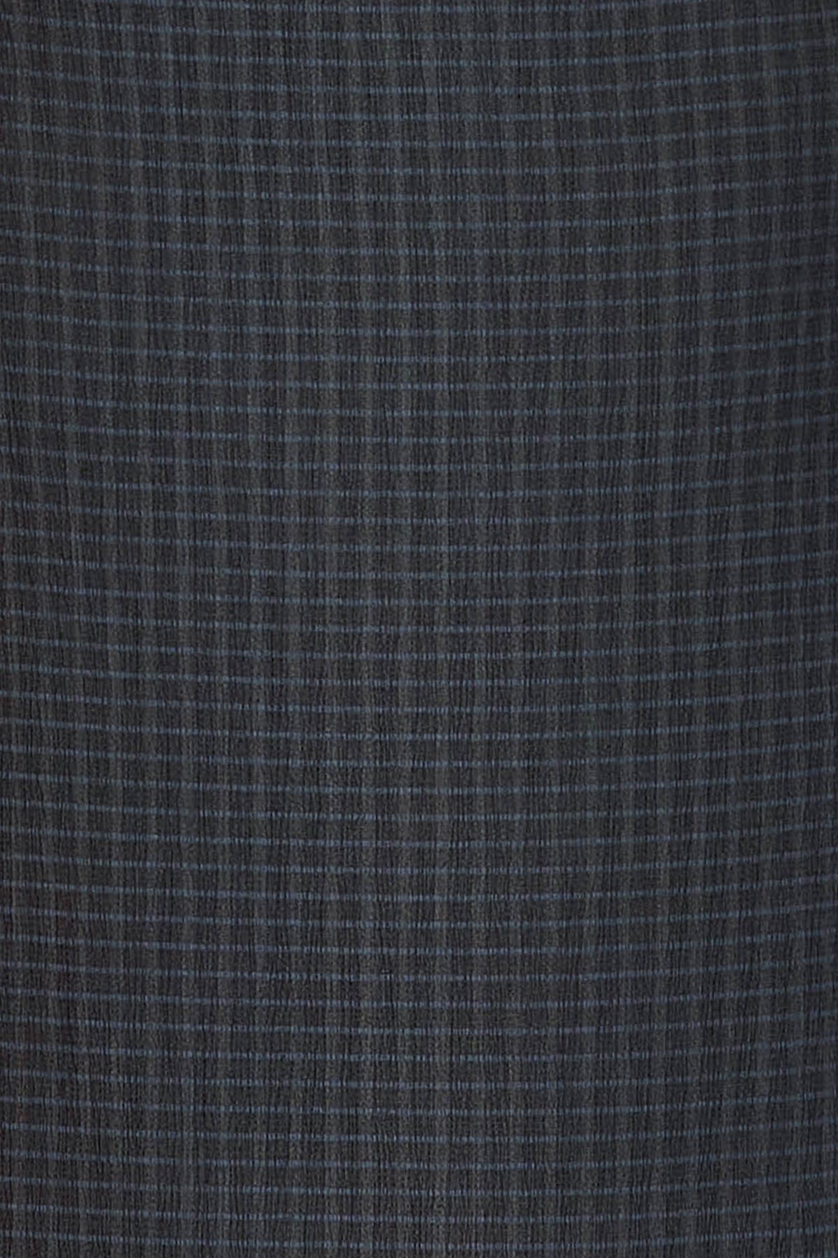 Fabric swatch of the black and navy check fabric