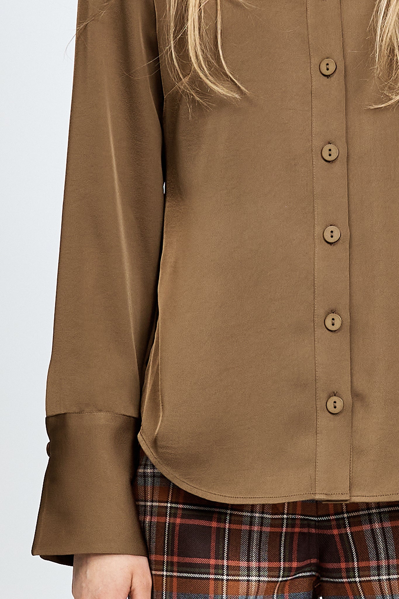 Olive long sleeve shirt