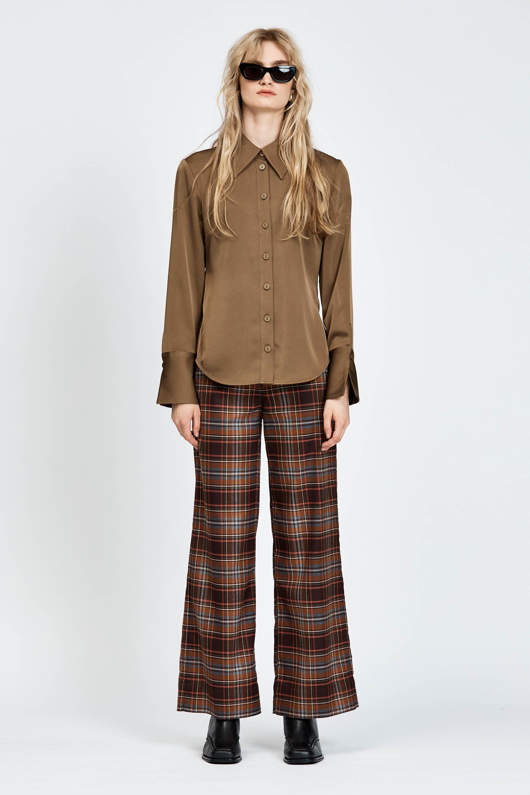 Olive long sleeve shirt