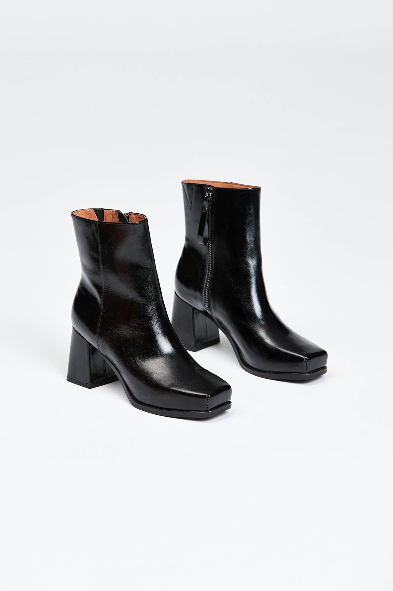 Womens black ankle boots
