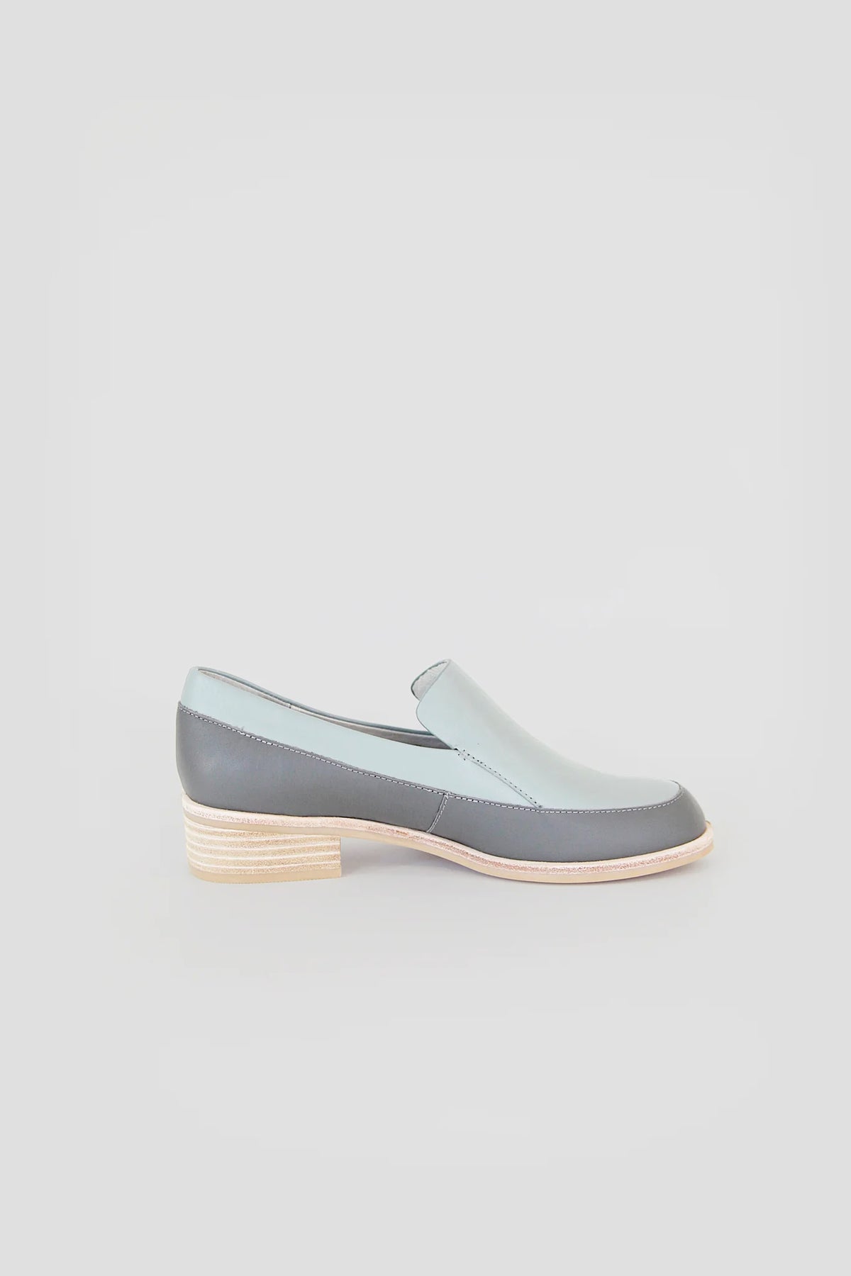 Image of womens loafer shoe in white