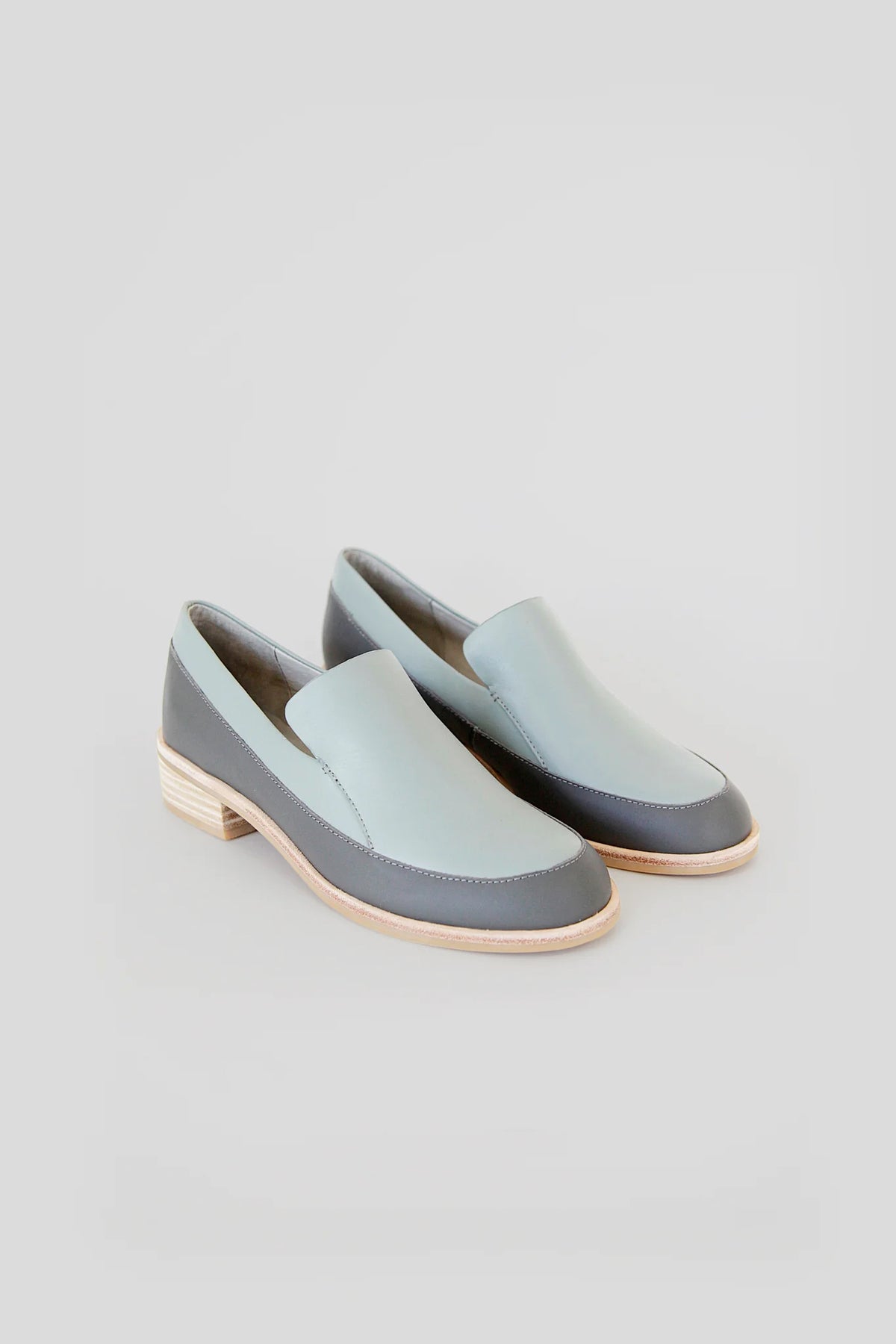 Image of womens loafer shoe in white
