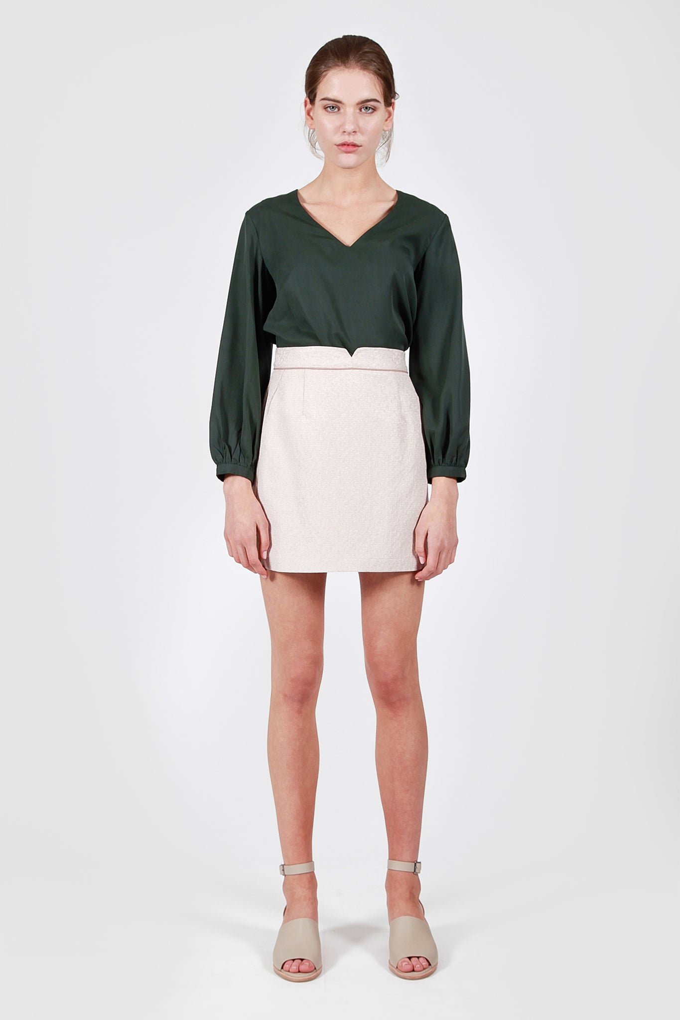 Jueves Skirt Light Pink Mini Front