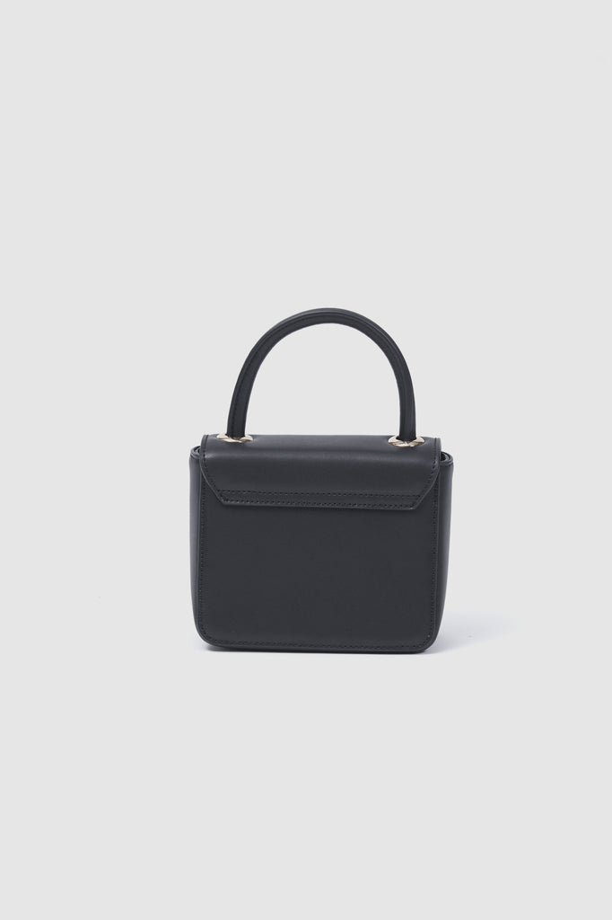 Pina Mini Bag Black Leather Back