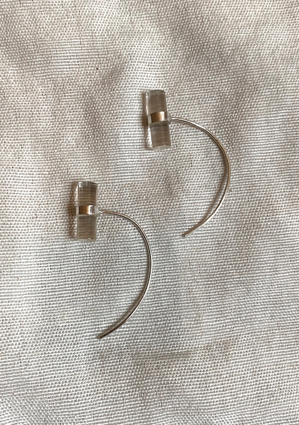 Suru Studio Quartz Earrings Silver