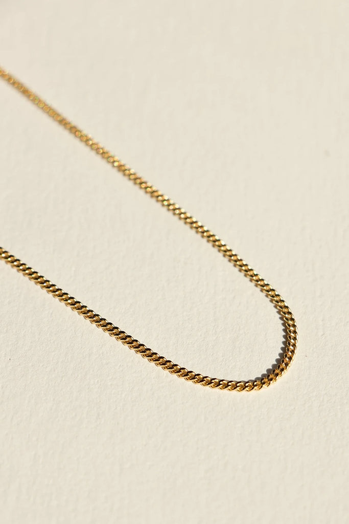 Brie Leon 925 Sterling Silver Curb Chain Gold Plated Designer