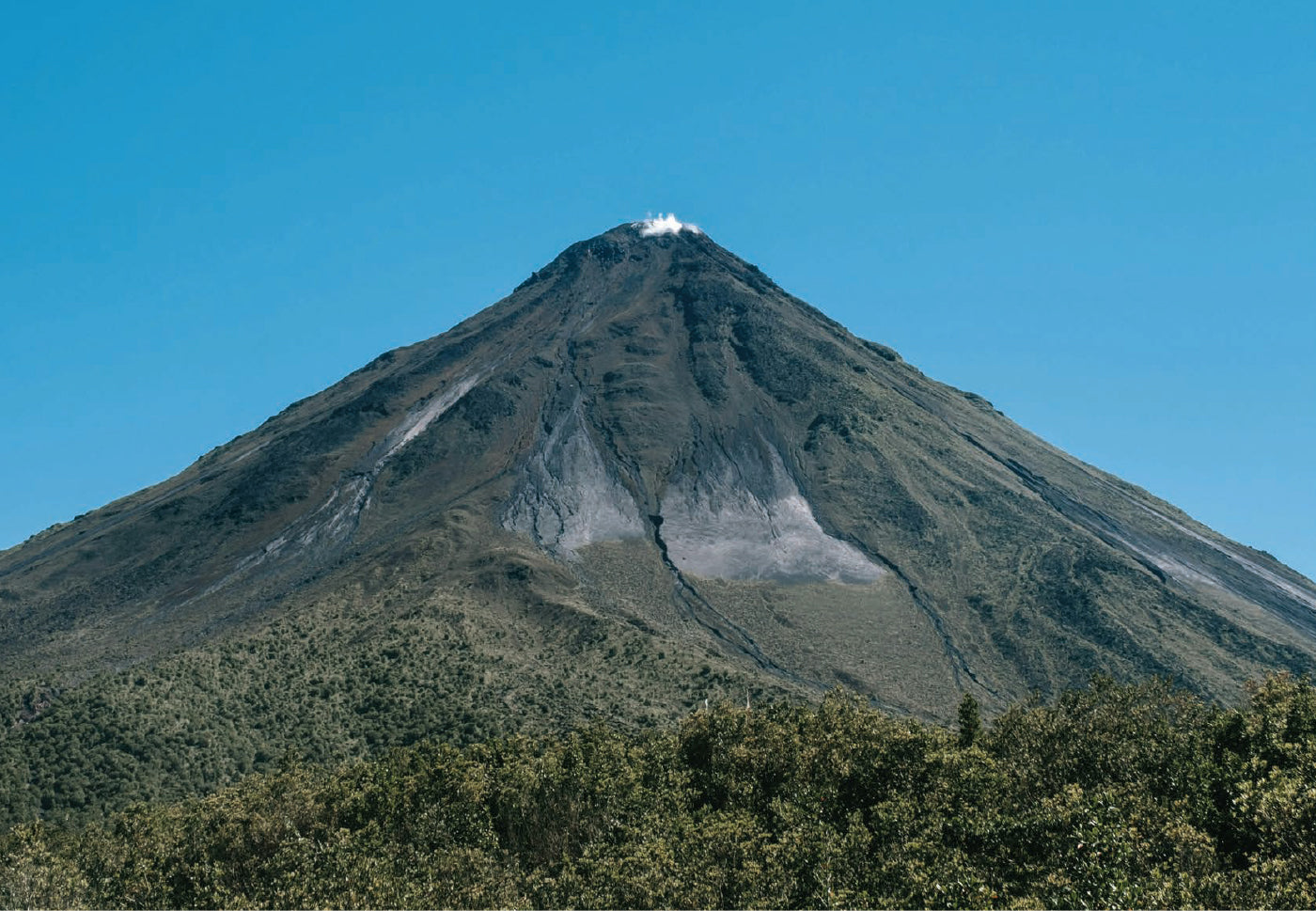 Mountain with blue sky