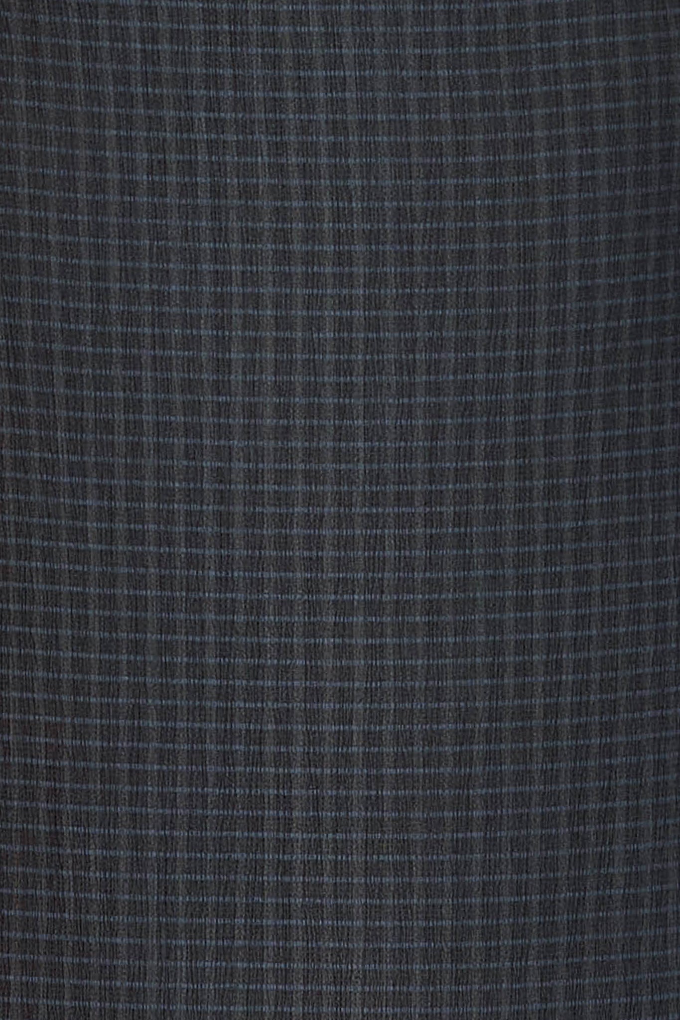 Fabric swatch of the black and navy check material