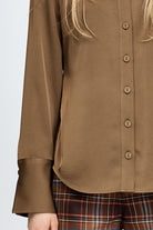 Olive long sleeve shirt