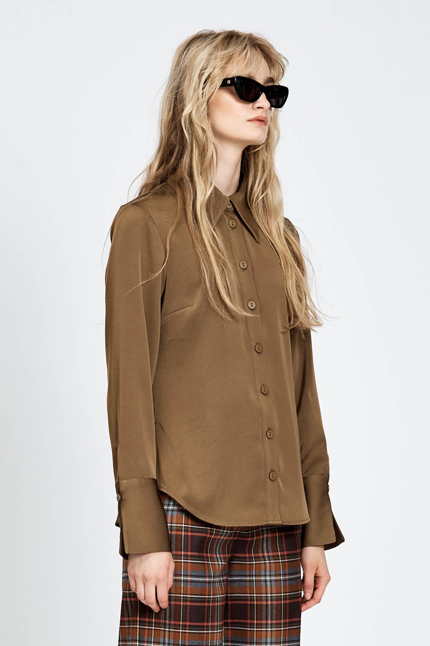 Olive long sleeve shirt