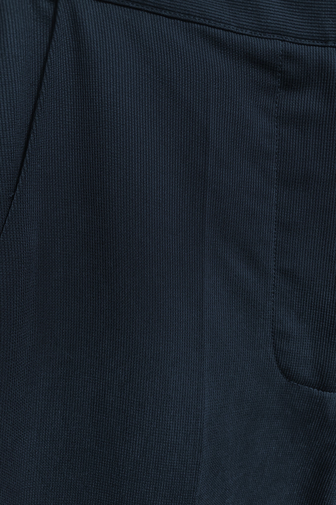 Model wearing navy pant