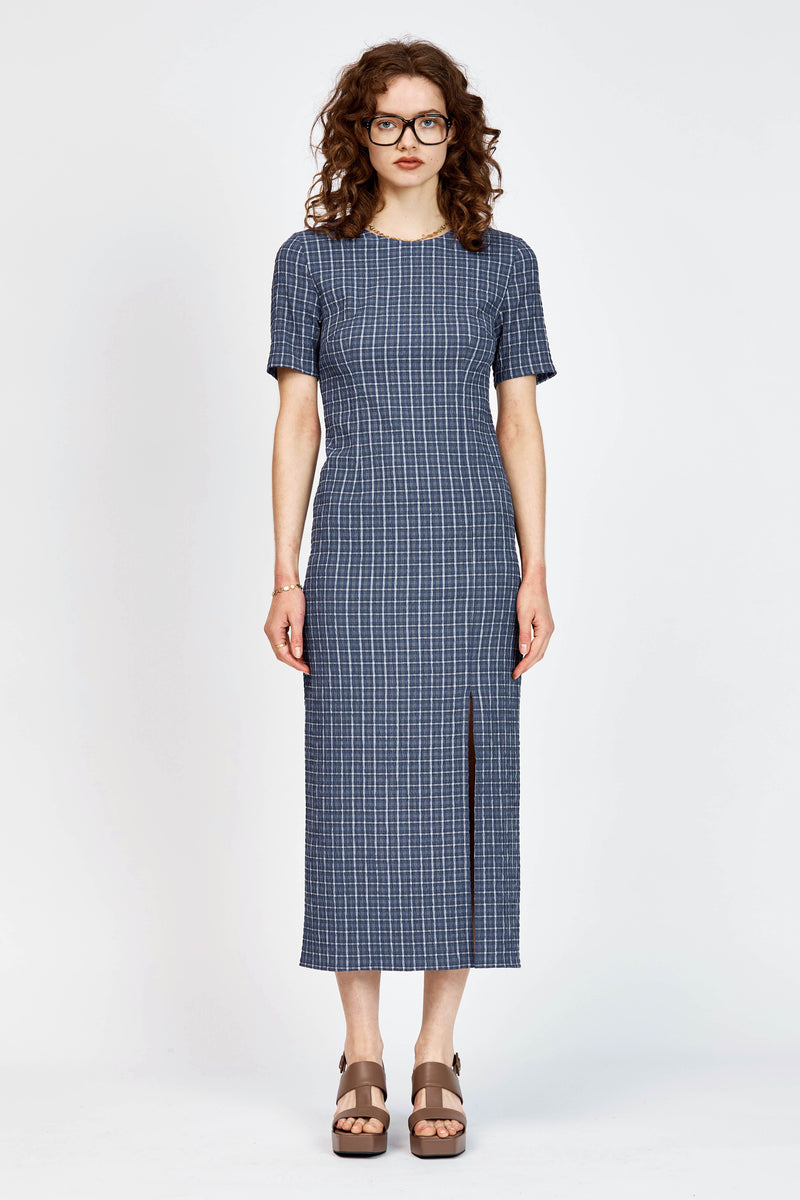 Lilly Pilly Dress Blue Check
