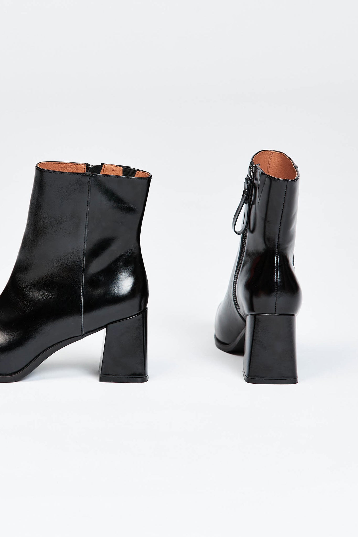 Womens black ankle boots