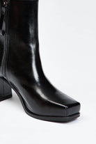 Womens black ankle boots