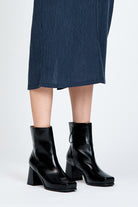 Womens black ankle boots