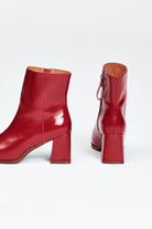 Womens red ankle boot