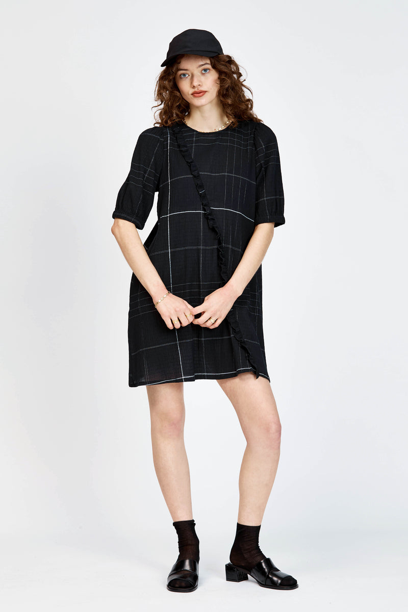 Manta Mini Dress Black Check