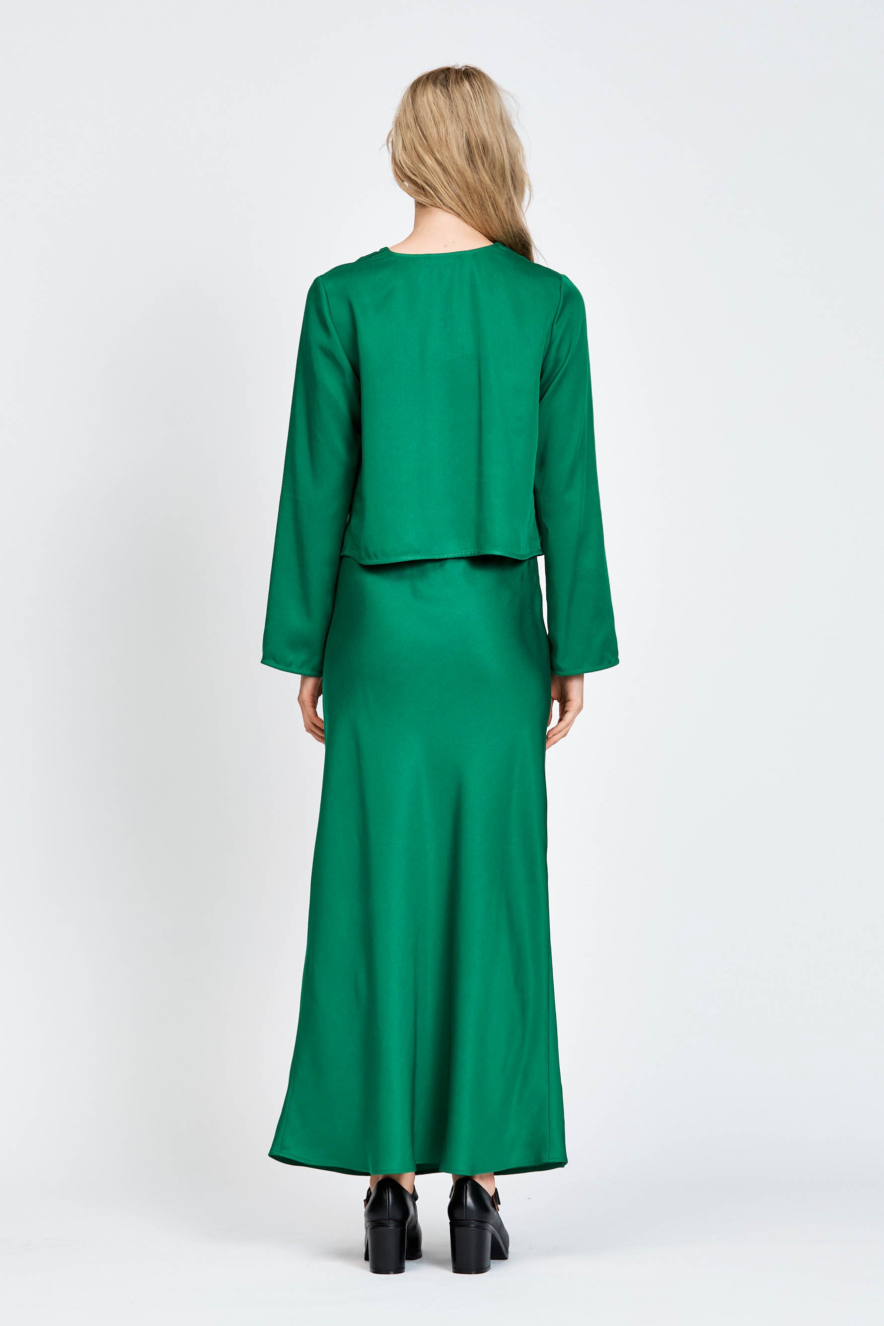 Green long sleeve top