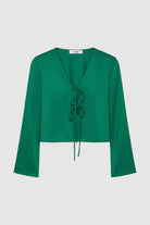 Green long sleeve top