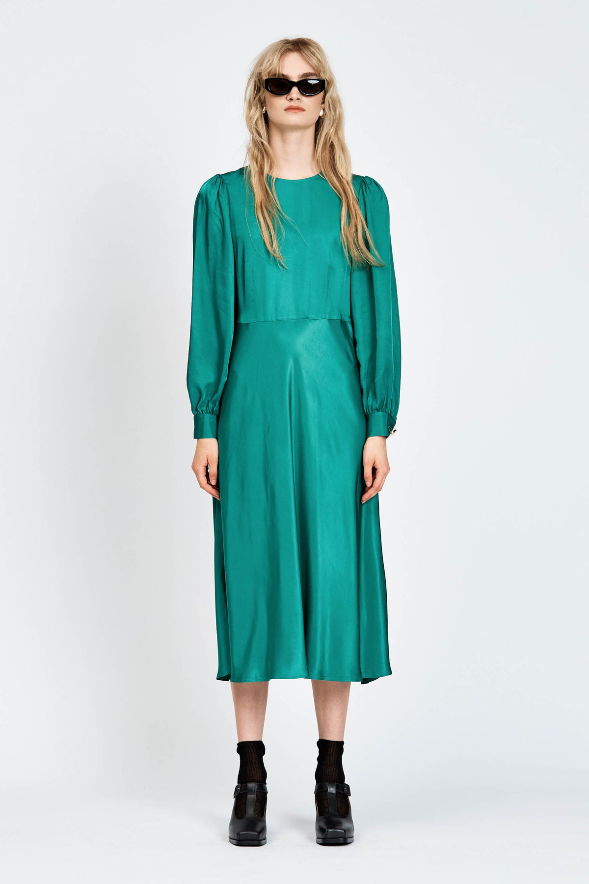 peregrine midi dress Peregrine Dress Green – búl