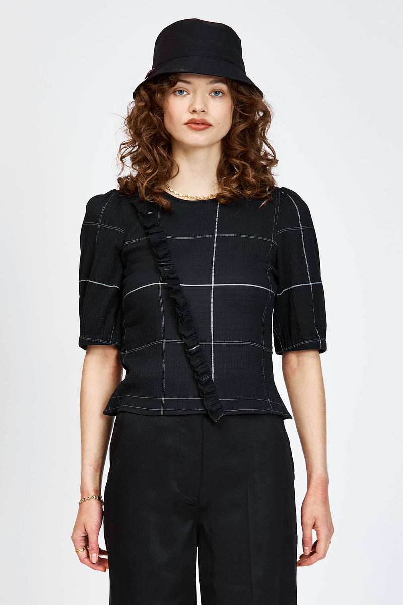 Tannin Top Black Check