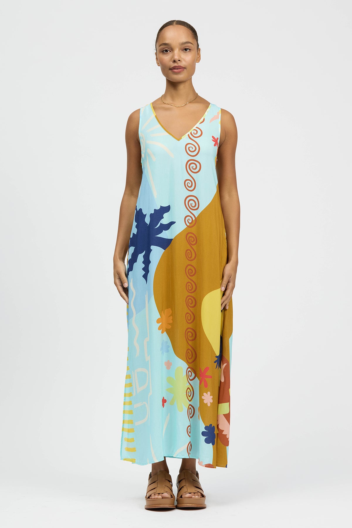 croc print maxi dress Vida Dress Caiman Croc Print