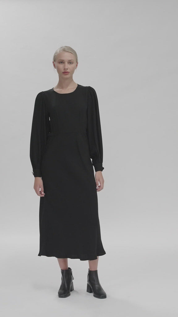 Peregrine Midi Dress Black Styled