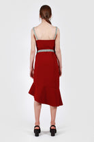 Hermosa Dress Wine/Stone Back