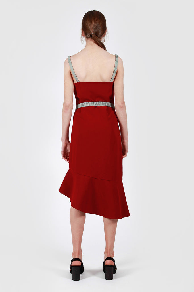 Hermosa Dress Wine/Stone Back
