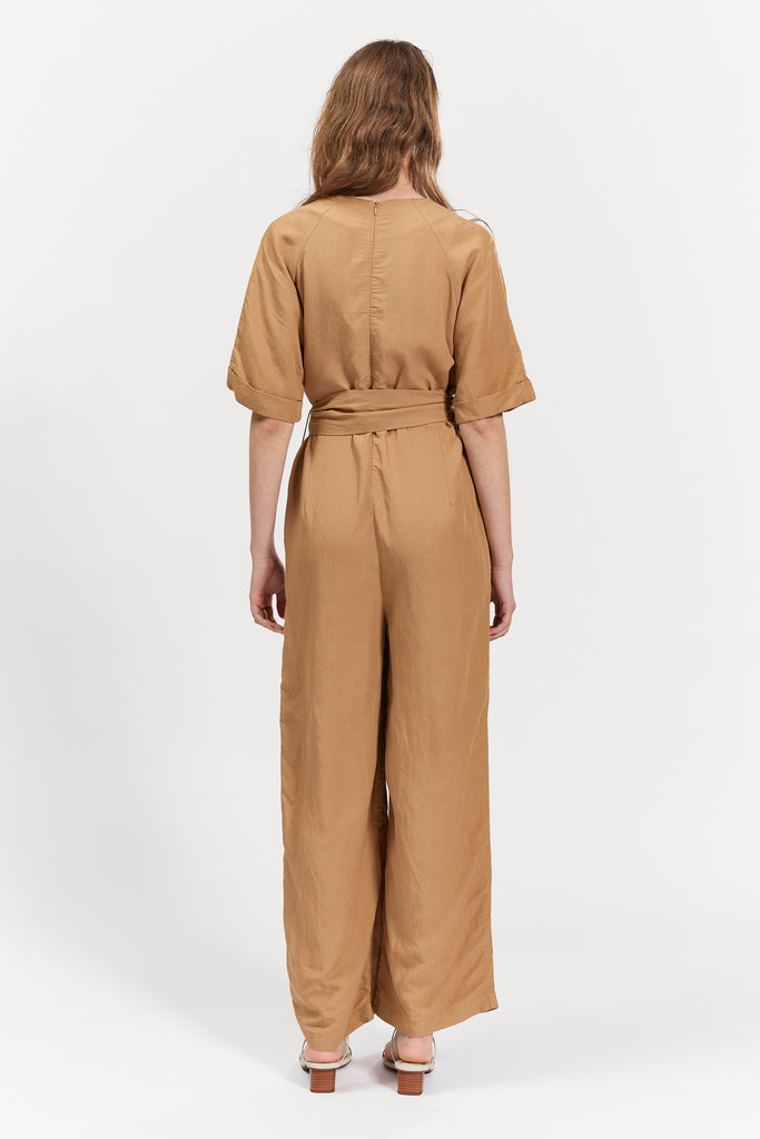 Inverloch Jumpsuit Camel Back