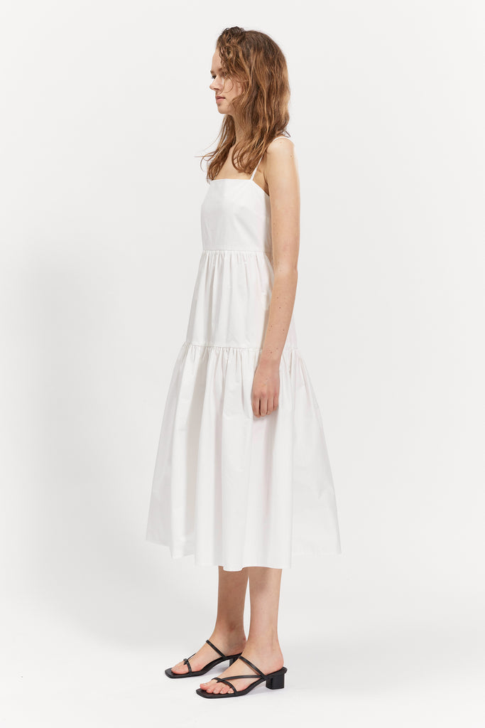 Loch Dress White Cotton Side