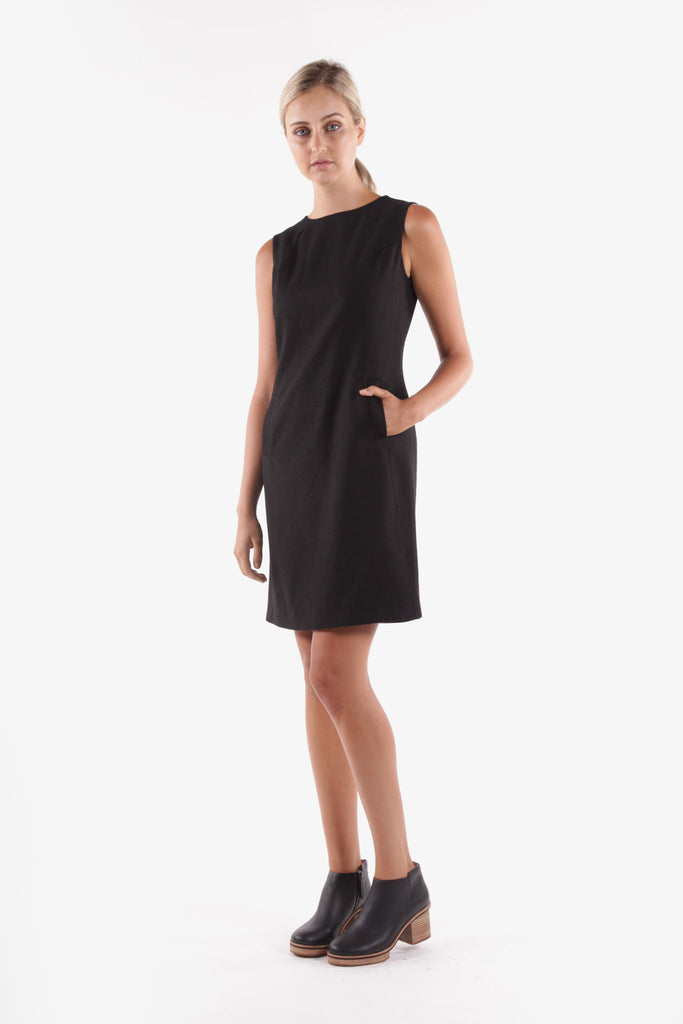 Morg Dress Black Front