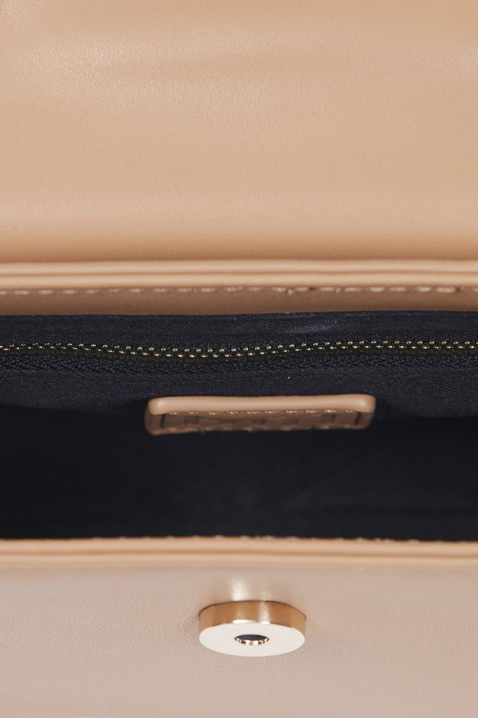 Pina Mini Bag Caramel Leather Inside Close Up