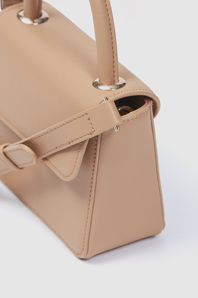 Pina Mini Bag Caramel Leather Side