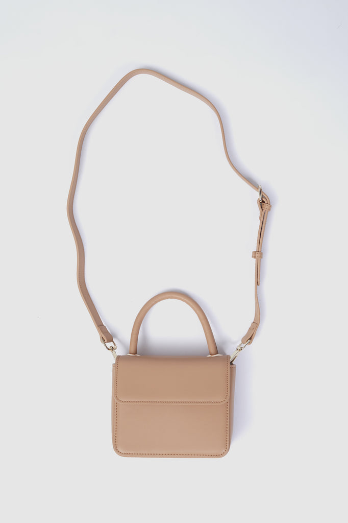 Pina Mini Bag Caramel Leather Front