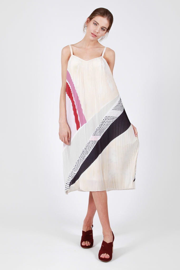 Playa Mid Dress Panel Print Front