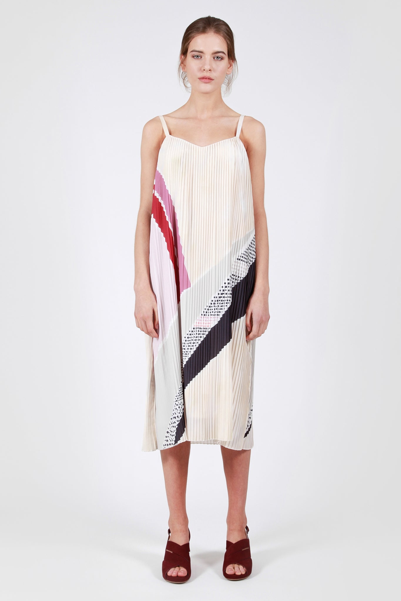 Playa Mid Dress Panel Print Front