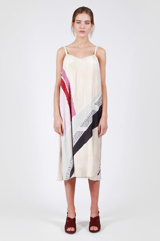 Playa Mid Dress Panel Print Front
