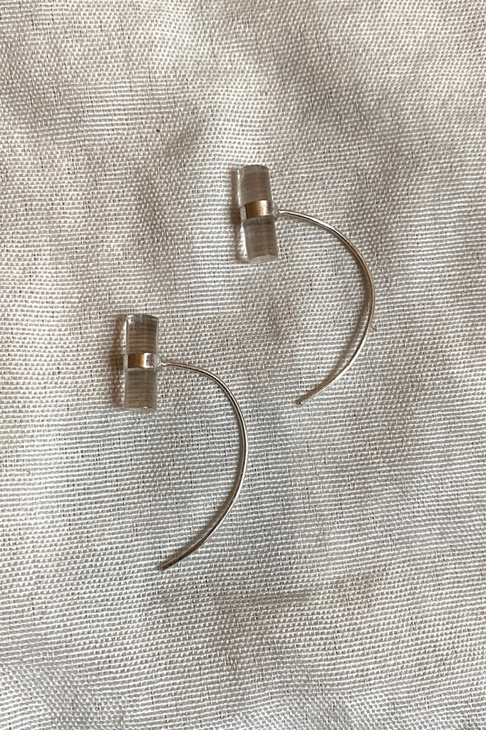 Suru Studio Quartz Earrings Silver