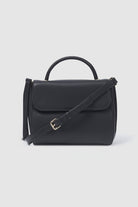 Villa Bag Black Leather Front