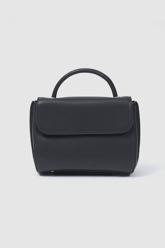 Villa Bag Black Leather Front