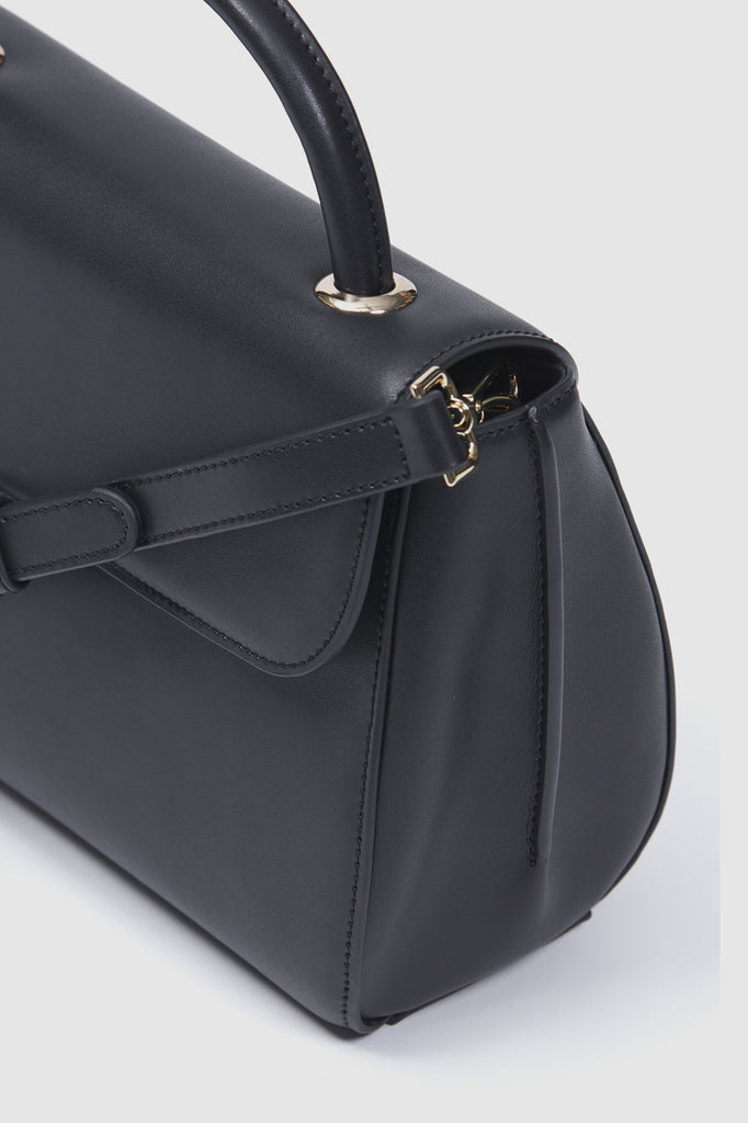 Villa Bag Black Leather Side