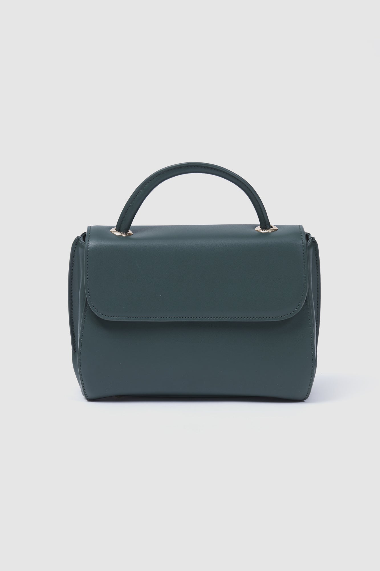 Villa Bag Dark Green Leather Front