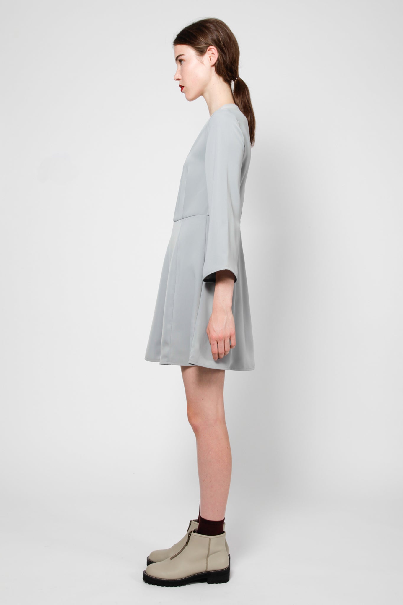 Prost Dress Long Sleeves Grey Side